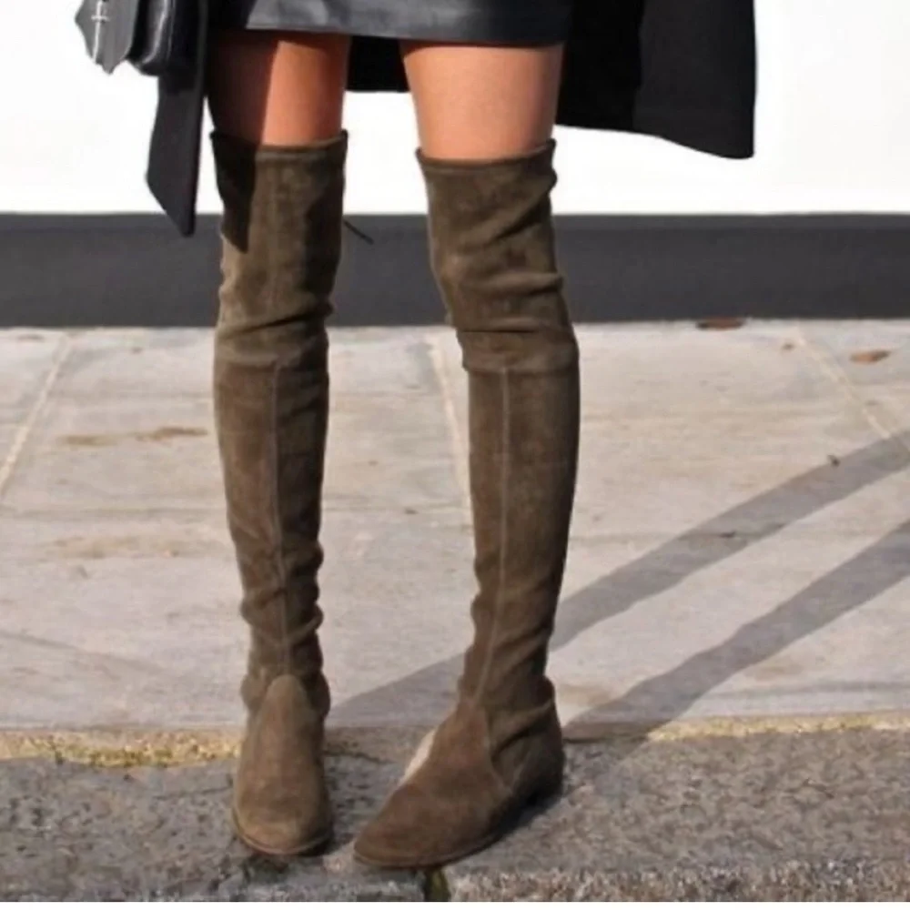 Stuart Weitzman Lowland Over-the-Knee Boots - Picture 2 of 15